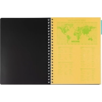 Бизнес-тетрадь SMARTBOOK А4 120л. клетка,спир,микроп,разд,карм,сер-бирюз