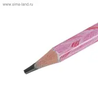 Карандаш чернографитный 3 мм ArtGraphix. Fun "Фламинго", НВ, трёхгранный, пластиковый корпус