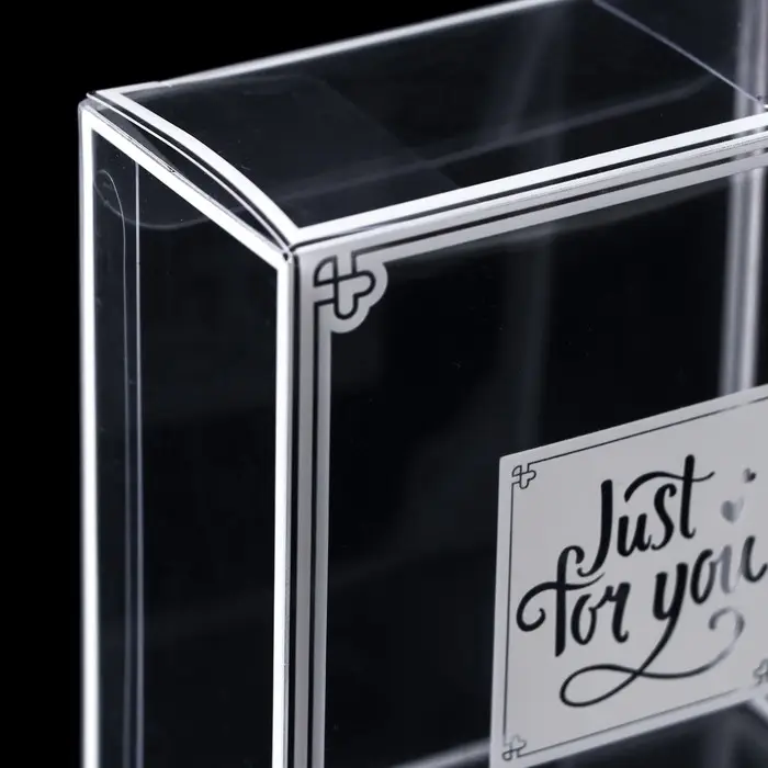 Складная прозрачная коробка из PVC, для упаковки подарков, 8×4×9 см Складная прозрачная коробка из PVC, для упаковки подарков, 8×4×9 см