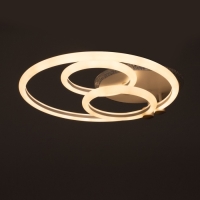 Люстра с ПДУ 1914/3 LED 84Вт диммер белый 42х40х12 см BayerLux