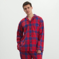 Пижама мужская из фланели (рубашка и брюки) KAFTAN р.56