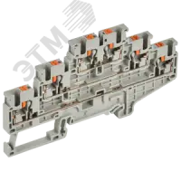 ARMAFIX Клемма пружинная Push-in CP-ML 3 ур. 2,5мм2 серая IEK