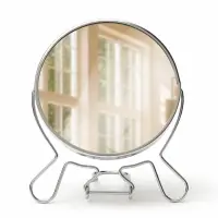 Зеркало настольное, двустороннее с увеличением, 13&times;15 см, d=11.5 см