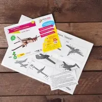 Конструктор сборный 3D модель &laquo;Самолёт. CESSNA&raquo;