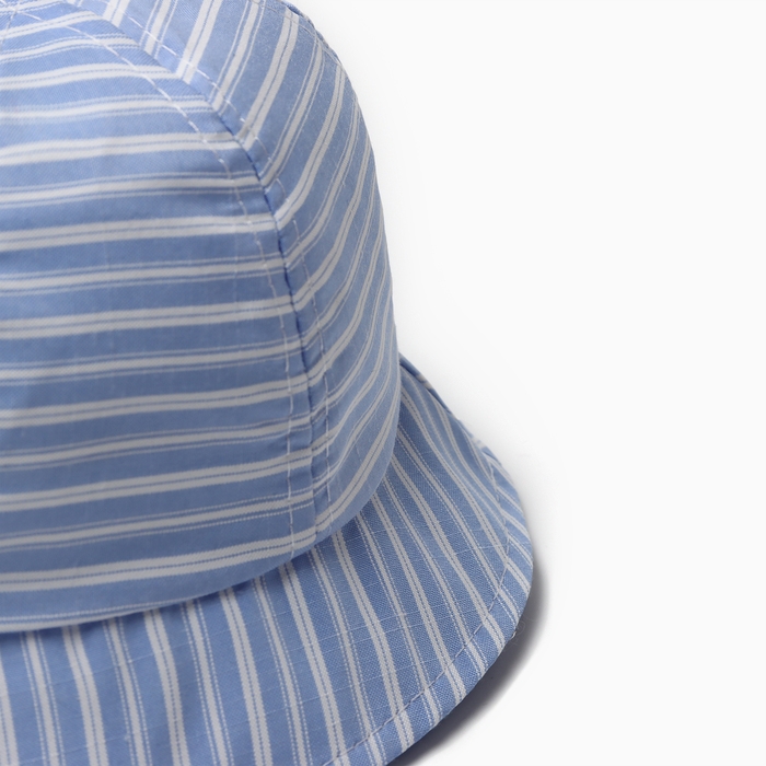 Панама детская Панама детская "Полосатик" MINAKU, цвет голубой, р-р 46
