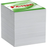 Блок для записей КОМУС запасной 9х9х9 белый блок/ 100г