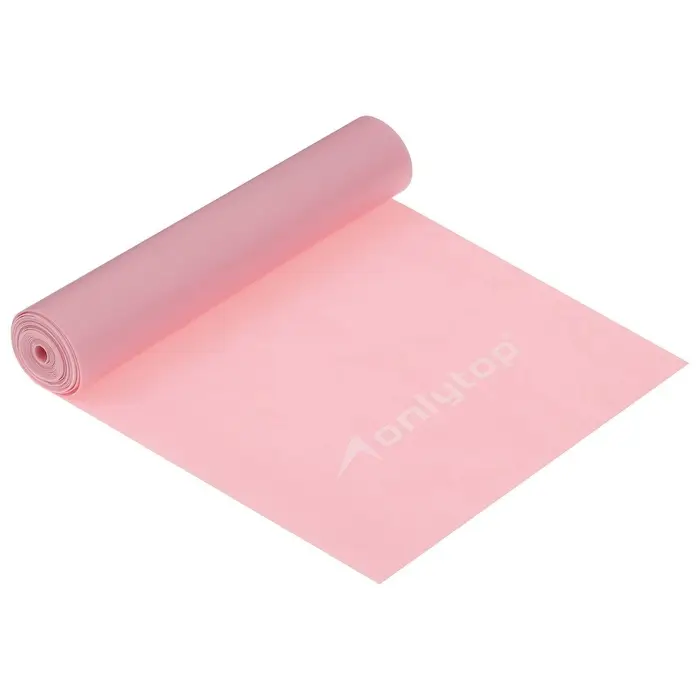 Эспандер ленточный для фитнеса ONLYTOP, 150&times;15&times;0.05 см, 20 кг, МИКС