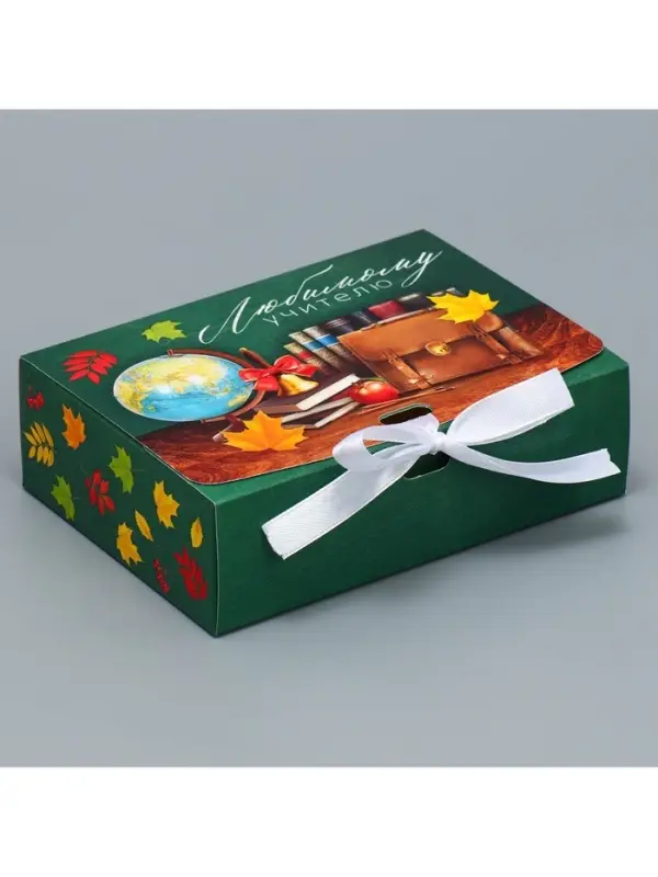 Коробка подарочная складная, упаковка, «Любимому учителю», 16.5 х 12 х 5 см Коробка подарочная складная, упаковка, «Любимому учителю», 16.5 х 12 х 5 см