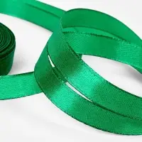 Лента атласная, 12 мм, 23&plusmn;1 м, насыщенно-зелёная №С1123