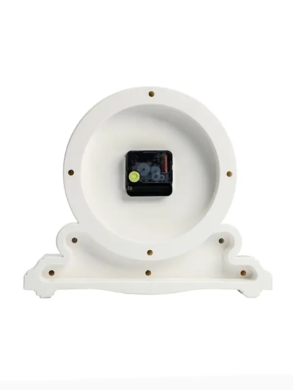 Часы настольные каминные &laquo;Берта&raquo;, бесшумные, d=16.5 см, белые, от батарейки 1&times;АА