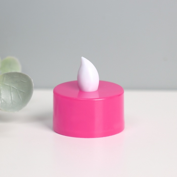 Светодиодные свечи, ночники LED RISALUX «Семейный очаг» набор 2 шт., розовые, RGB 3.5×3.5×4 см Светодиодные свечи, ночники LED RISALUX «Семейный очаг» набор 2 шт., розовые, RGB 3.5×3.5×4 см