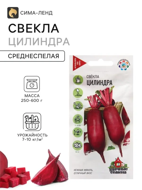 Семена Свекла &laquo;Цилиндра&raquo;, 3 г, &laquo;Гавриш&raquo;