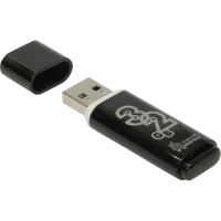 Флеш-память Smartbuy Glossy, 32Gb, USB 2.0, чер, SB32GBGS-K