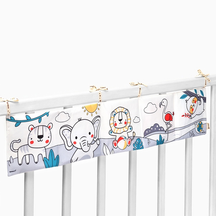 Бортик на кроватку «Baby time» 14х70 см, Крошка Я Бортик на кроватку «Baby time» 14х70 см, Крошка Я