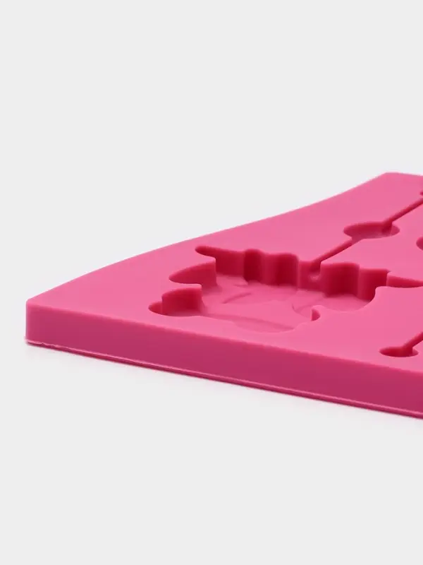 Форма для леденцов Доляна &laquo;Звери&raquo;, силикон, 27.5&times;16.5 см, 6 ячеек (6.4&times;6.4), с палочками, МИКС