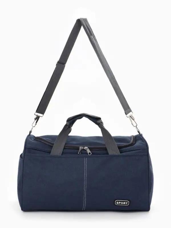 Сумка спортивная, 1 карман, длинный ремень, 43&times;26&times;26 см, синяя