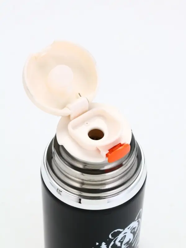 Термос Термос "Calm and happy", чёрный, 600мл