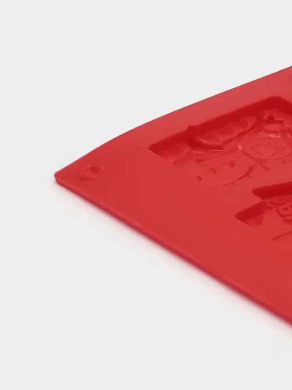 Форма для конфет и шоколада Доляна &laquo;Новогодние радости&raquo;, силикон, 30&times;17 см, 16 ячеек, красная