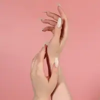 Типсы для наращивания ногтей, 100 шт., форма балерина, полное покрытие, в контейнере, молочные