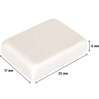Ластик 25х17х6мм (термопластичный каучук)