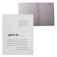 Скоросшиватель Calligrata &laquo;Дело&raquo;, 250 г/м&sup2;, белый, немелованный, до 200 л