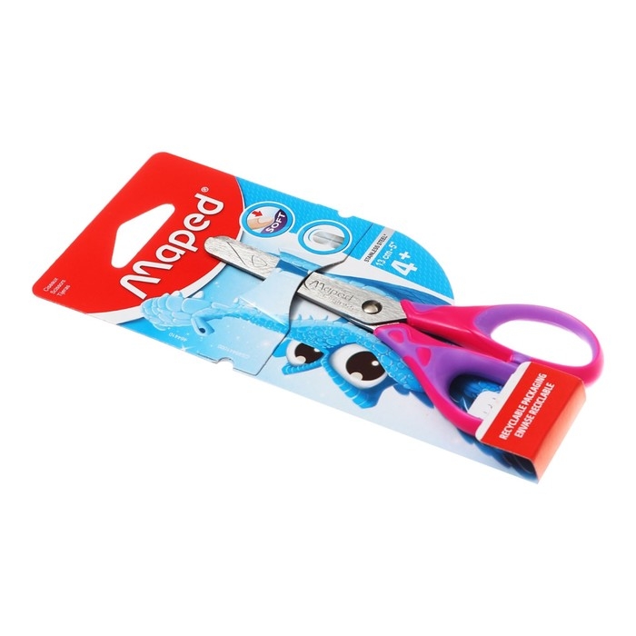 Ножницы детские 13 см, Essentials Soft, симметричные, прорезиненные ручки, микс Ножницы детские 13 см, Essentials Soft, симметричные, прорезиненные ручки, микс