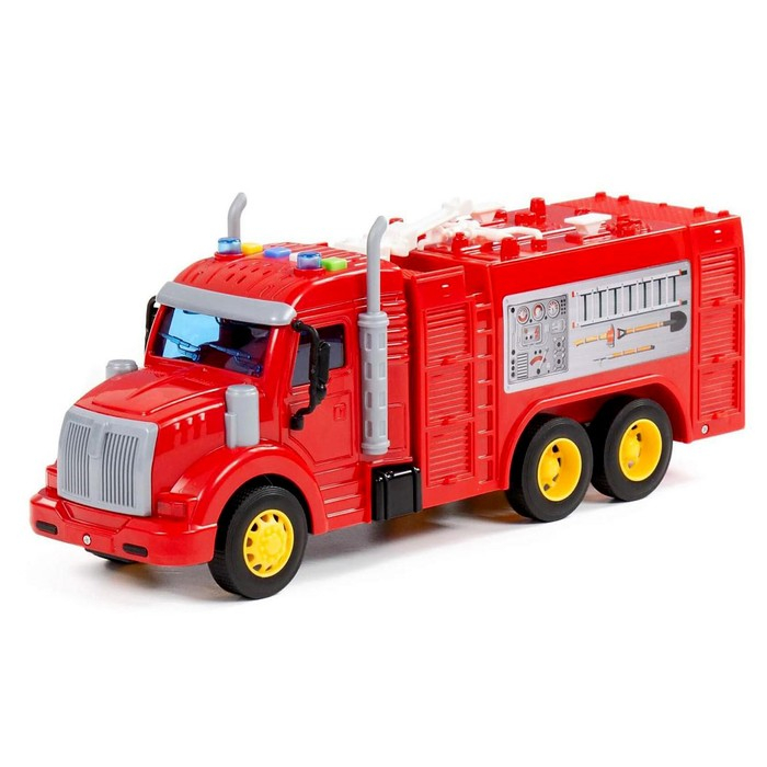 Пожарная машина «Профи» инерционный световые и звуковые эффекты Пожарная машина «Профи» инерционный световые и звуковые эффекты