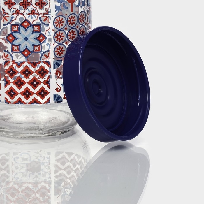 Банка стеклянная для сыпучих продуктов «Мозаика», 1 л