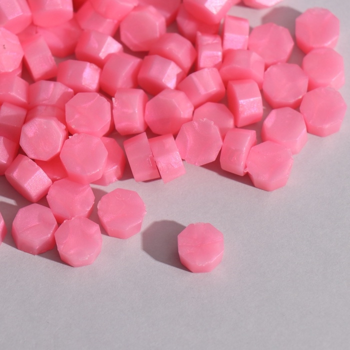 Сургуч в гранулах Сургуч в гранулах "Фуксия" перламутр набор 100 капсул