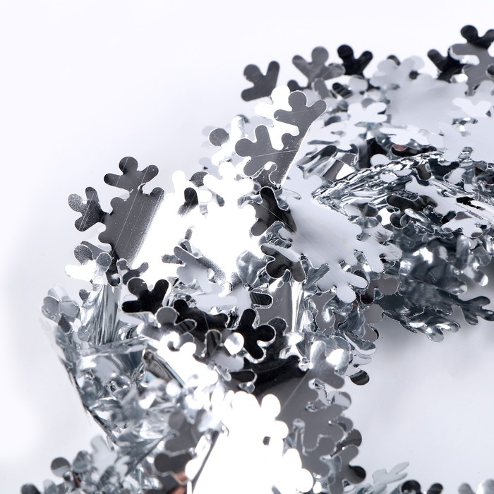 Новый год! Проволока для поделок и декора «Снежинка» длина — 5 метров, цвет серебряный Новый год! Проволока для поделок и декора «Снежинка» длина — 5 метров, цвет серебряный