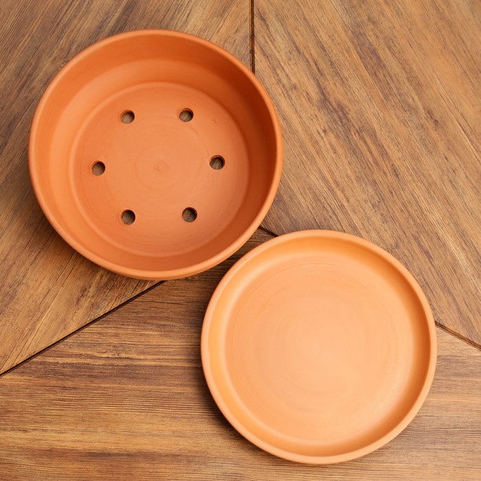 Горшок бонсайница Горшок бонсайница "Огма" для кактусов и суккулентов, терракот, 3 л