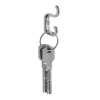 Крючок мебельный ТУНДРА TKD010, двухрожковый, хром, 10 шт