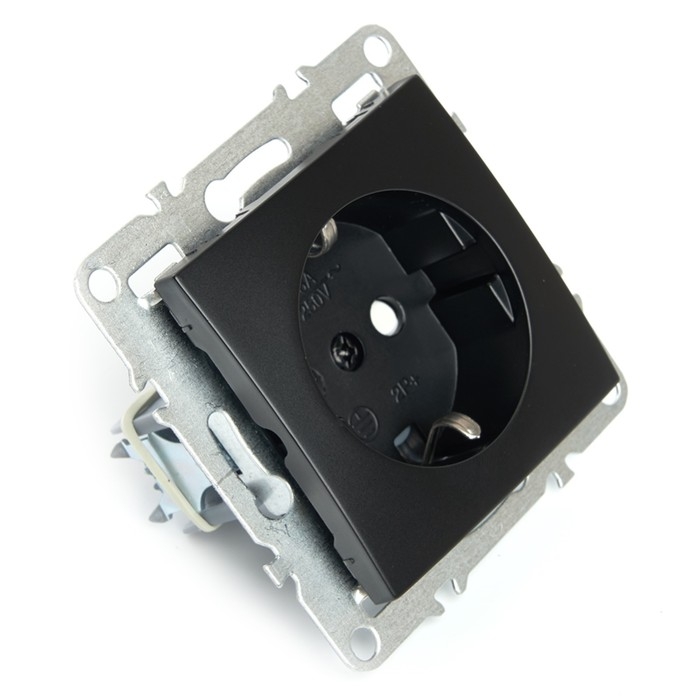 Розетка 1-местная с/з (механизм) с защитной шторкой, , STEKKER серия Эрна, PST16-9110-03, че 1022448 Розетка 1-местная с/з (механизм) с защитной шторкой, , STEKKER серия Эрна, PST16-9110-03, че 1022448