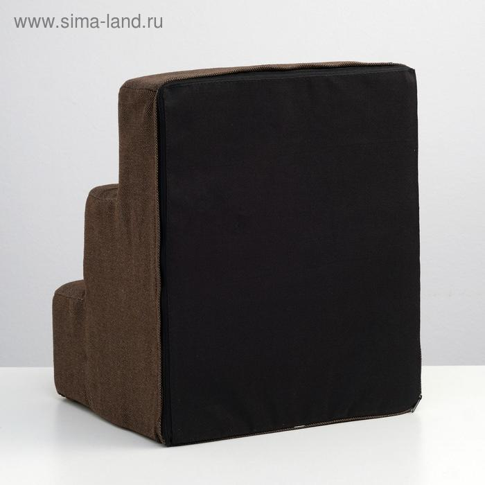 Лесенка для животных  Лесенка для животных "Пижон", рогожка, 34 х 40 х 30 см, коричневая