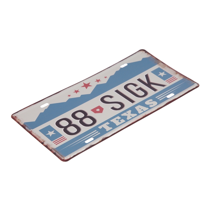 Декоративный номерной знак,  Декоративный номерной знак, "Техас", 30×15 см
