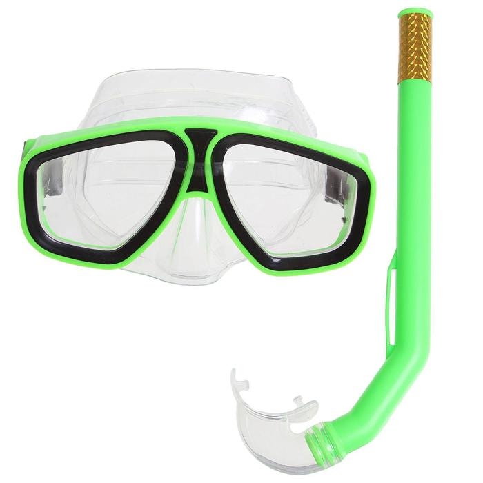 Набор для плавания ONLYTOP: маска, трубка, цвета МИКС Набор для плавания ONLYTOP: маска, трубка, цвета МИКС