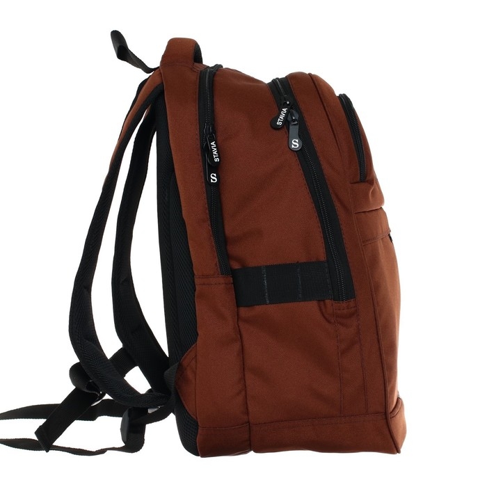 Рюкзак молодёжный Stavia, 40 х 28 х 18 см, эргономичная спинка, Stavia  Рюкзак молодёжный Stavia, 40 х 28 х 18 см, эргономичная спинка, Stavia "Город-1", коричневый