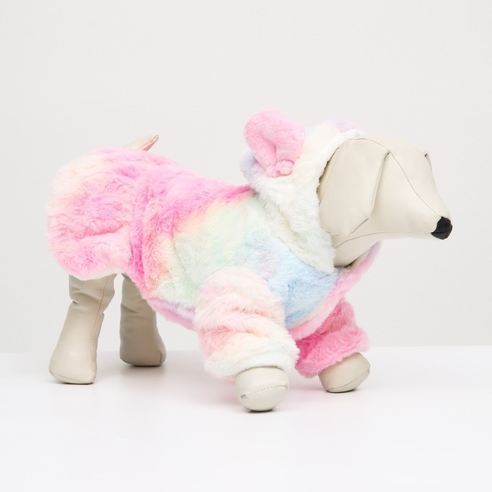 Куртка  Куртка "Зайчонок" с капюшоном , размер XS (ДС 20, ОШ 12,5 см, ОГ 30см), пастельная