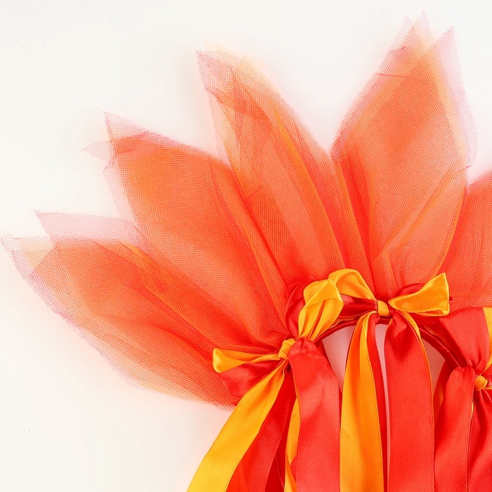 Карнавальный ободок «Лучистое солнце», цвет красно-оранжевый Карнавальный ободок «Лучистое солнце», цвет красно-оранжевый