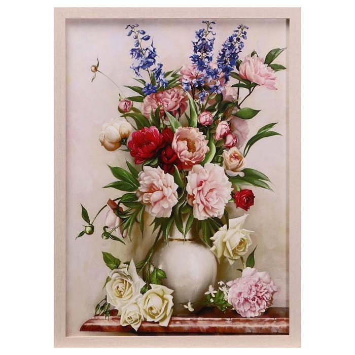 Картина  Картина "Развалившийся букет" 56*76 см рамка микс