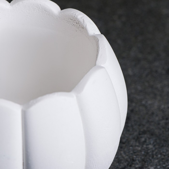 Кашпо  Кашпо "Тыква" белый, 0 15 л / 8,5х6х8,5см