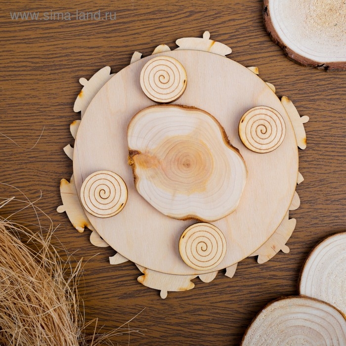 Подставка под горячее «Чайник», D=20 см, можжевельник Подставка под горячее «Чайник», D=20 см, можжевельник