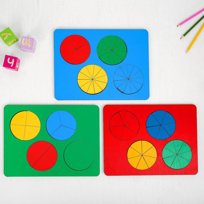 Набор «Дроби», три уровня, 31,5 × 24 см Набор «Дроби», три уровня, 31,5 × 24 см