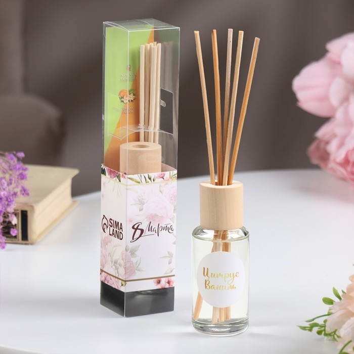 Диффузор ароматический  Диффузор ароматический "Модерн", 50 мл, цитрус и ваниль, "Богатство Аромата"