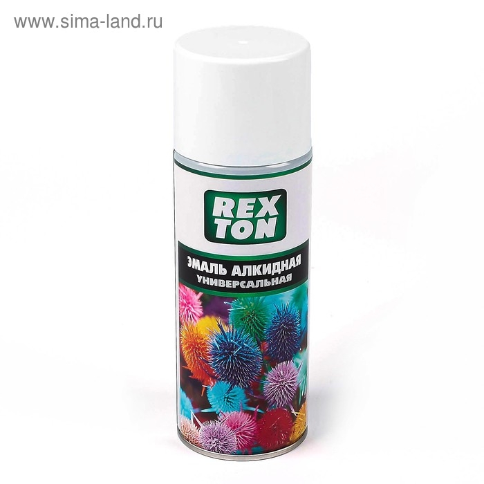 Эмаль алкидная универсальная REXTON, белая глянцевая, аэрозоль 520 мл Эмаль алкидная универсальная REXTON, белая глянцевая, аэрозоль 520 мл