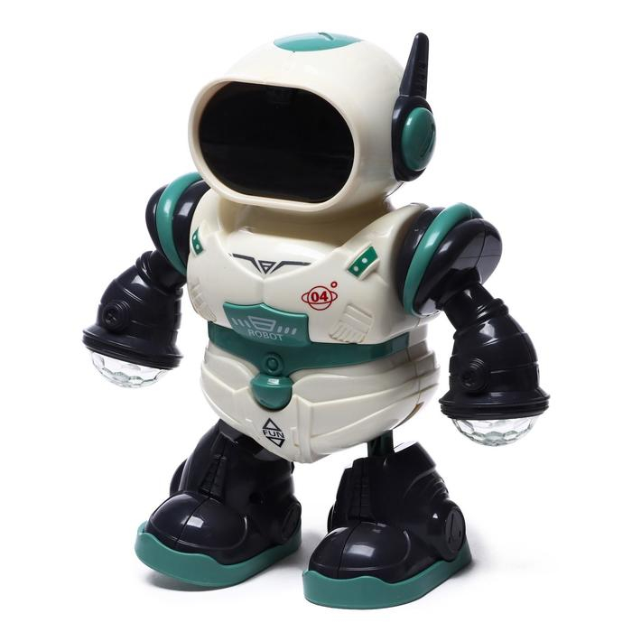 Робот «Глазастик», световые и звуковые эффекты, работает от батареек, МИКС