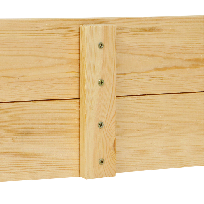 Песочница детская деревянная, без крышки, 150 × 140 × 20 см, с сиденьями, без покраски, сосна, Greengo Песочница детская деревянная, без крышки, 150 × 140 × 20 см, с сиденьями, без покраски, сосна, Greengo