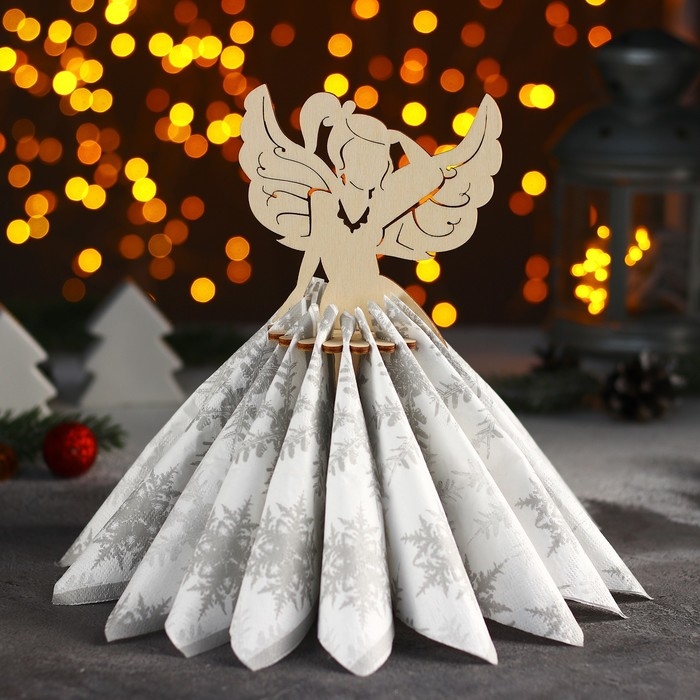 Салфетница деревянная Доляна «Феечка», 22×12 см Салфетница деревянная Доляна «Феечка», 22×12 см