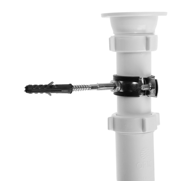 Сифон для мойки ORIO RS-4108, 1 1/2 Сифон для мойки ORIO RS-4108, 1 1/2"х40 мм, круглая воронка d=70 мм, с трубой 40х40/50 мм