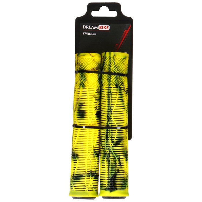 Грипсы Dream Bike, 165 мм, цвет жёлтый Грипсы Dream Bike, 165 мм, цвет жёлтый